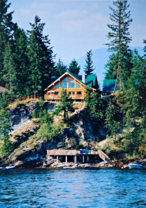 Work Less, Play More-Log Cabins make a great income property. Shuswap Lake Cottage